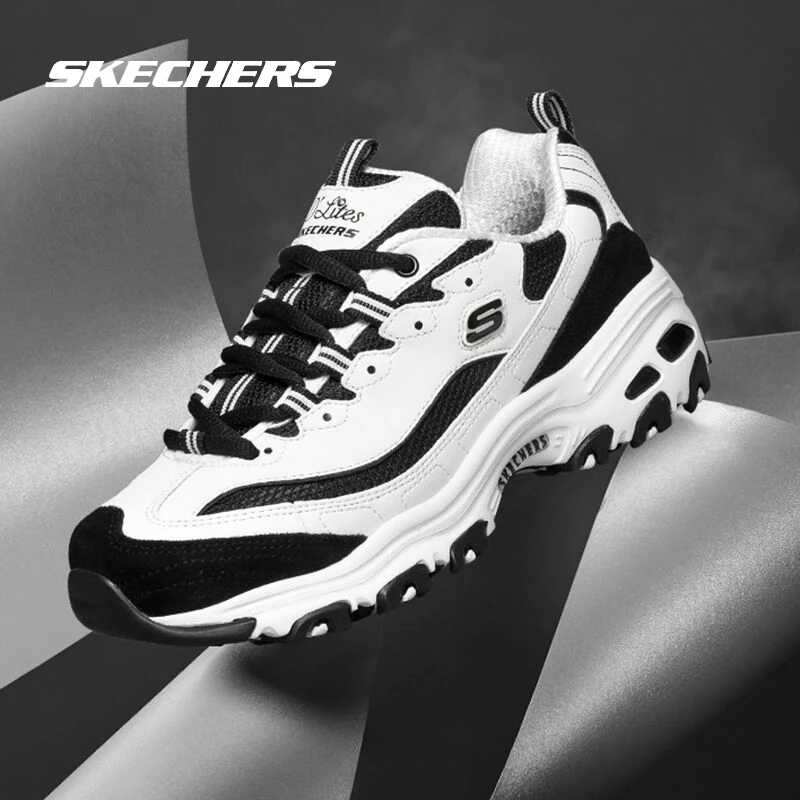 SKECHERS/斯凯奇潮流百搭女鞋厚底增高透气老爹鞋休闲运动鞋13148