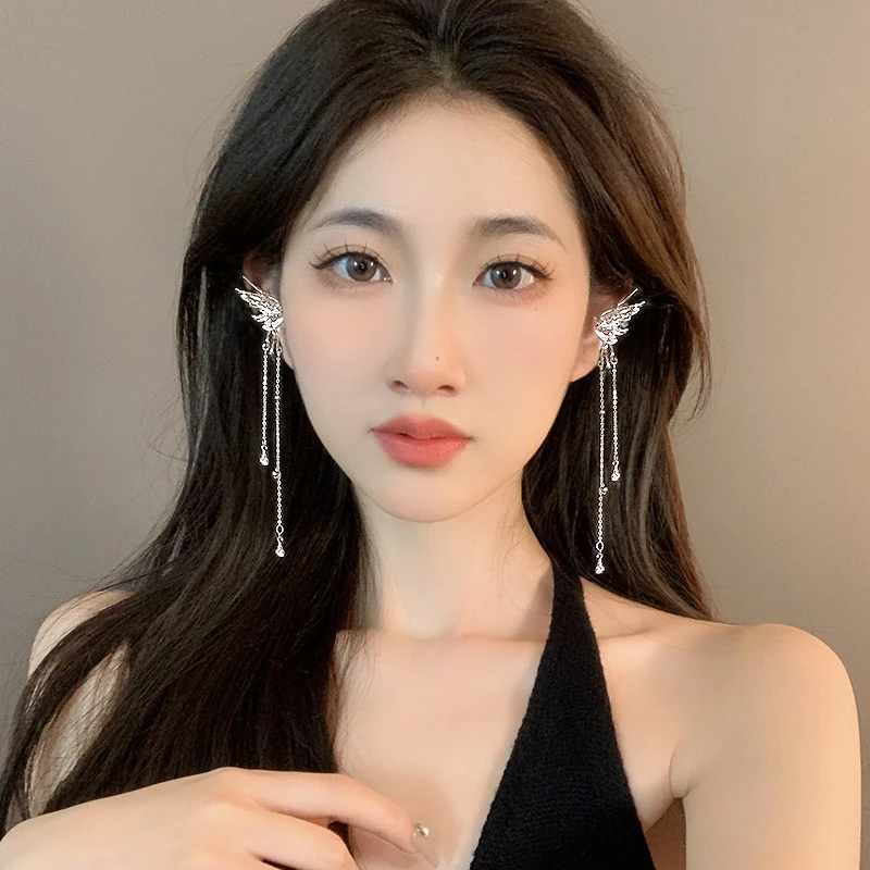 超仙精灵耳蝴蝶耳骨夹2025年新款高级感耳挂式无耳洞耳饰耳夹275