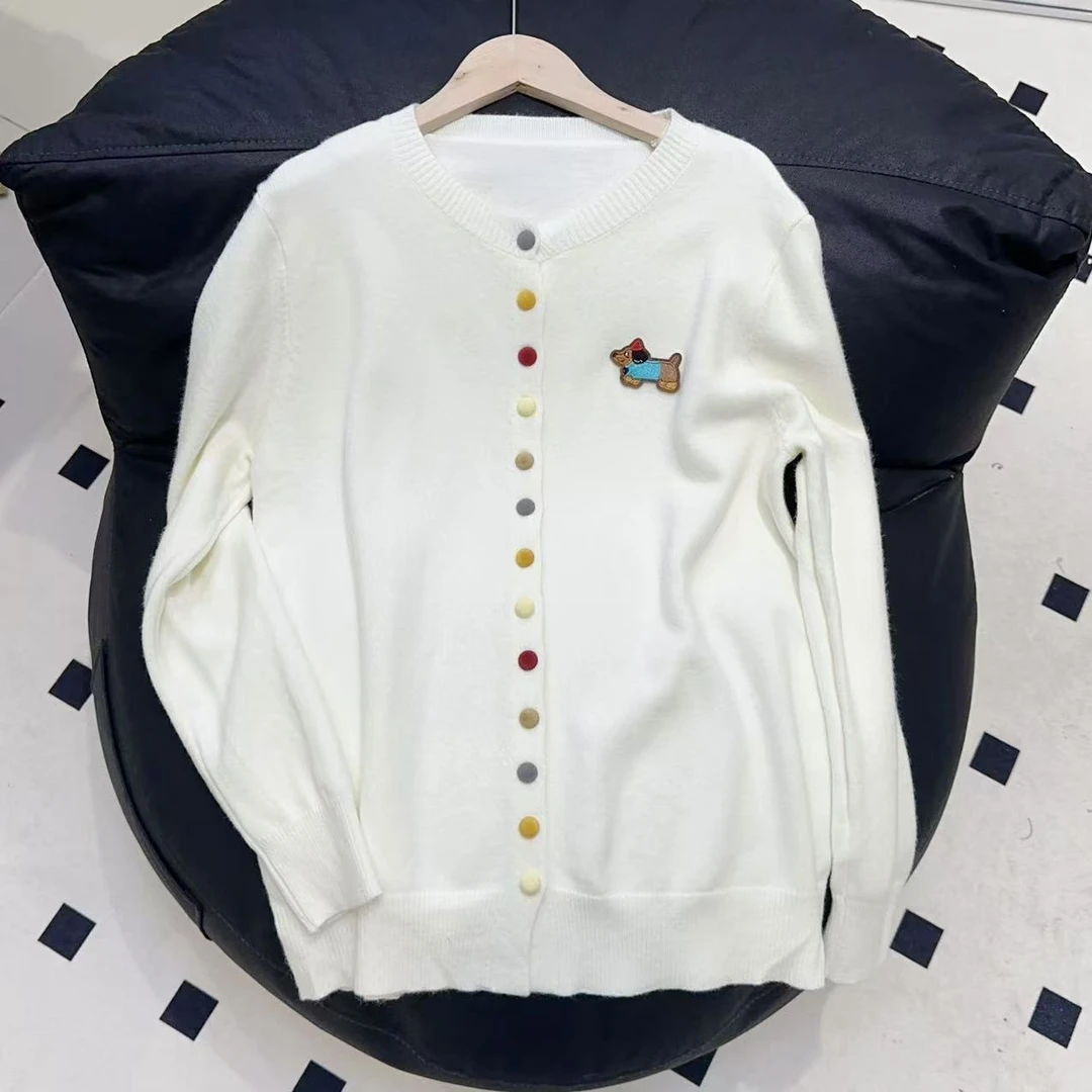 （十八家）4788小狗彩扣毛织上衣