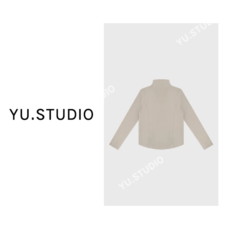 方和屿.2024秋冬新款时尚半高领长袖打底衫显瘦上衣808