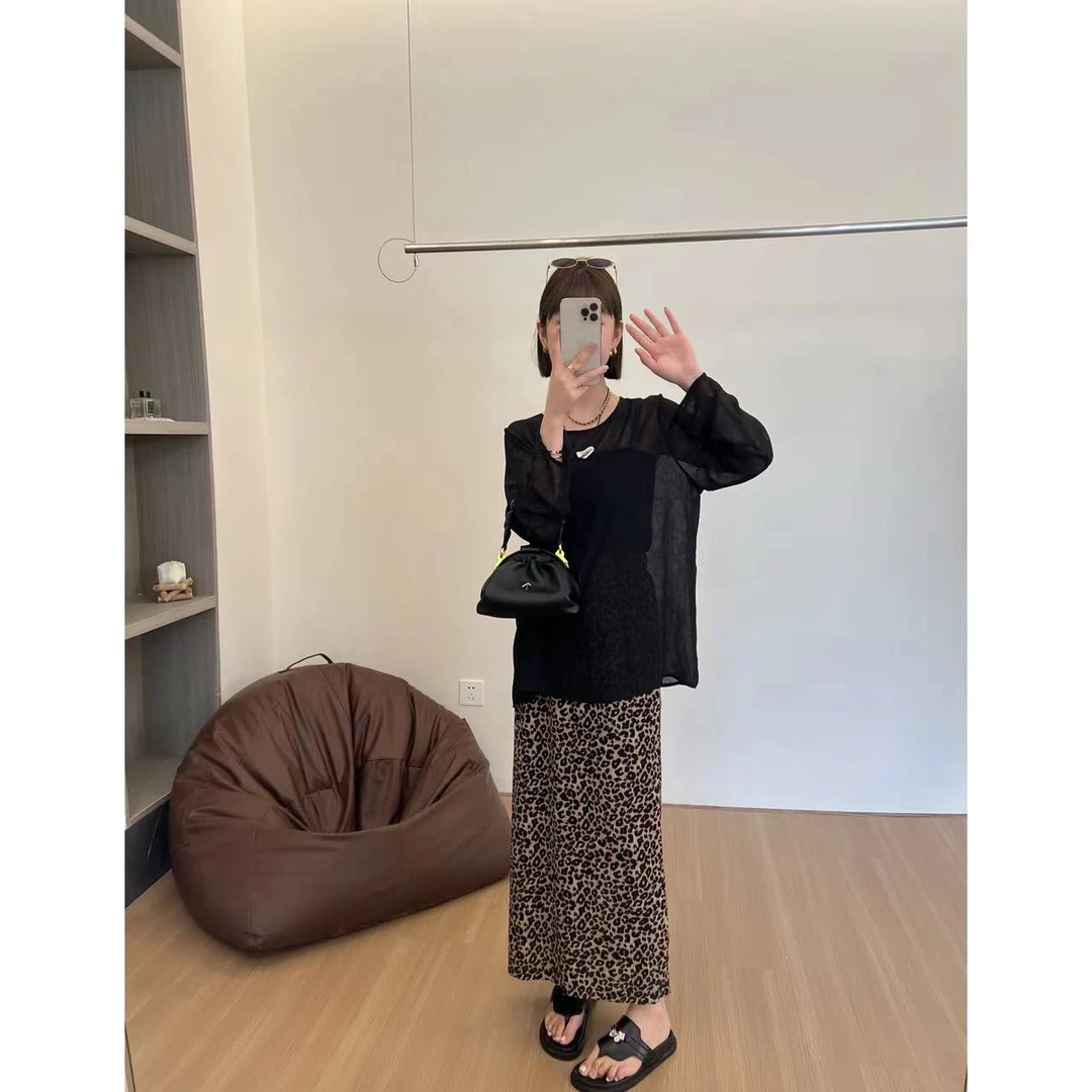 方和屿.御姐风套装女2024夏季防晒T恤衫时尚半身裙两件套A48-4659