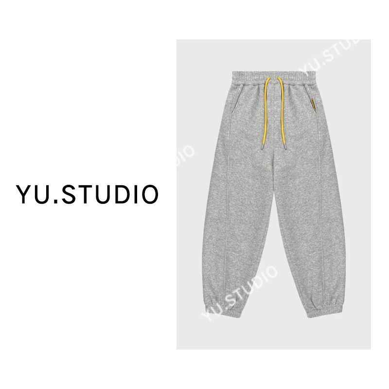 方和屿.2024新款保暖束脚外穿爆款抽绳显瘦加厚秋冬休闲卫裤1106