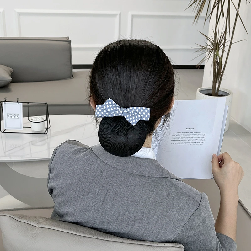 发网职业头花女护士盘发网兜空姐银行工作头饰餐饮小清新简约发饰