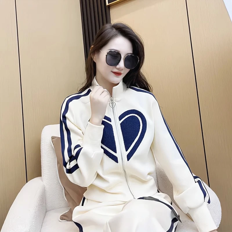 2025新款休闲时尚运动套装女装秋冬新款洋气减龄卫衣阔腿裤两件套