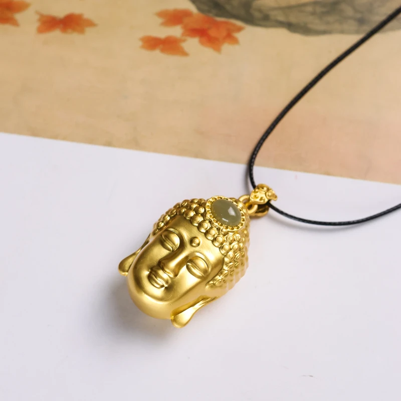 A9999和田玉精品佛头吊坠