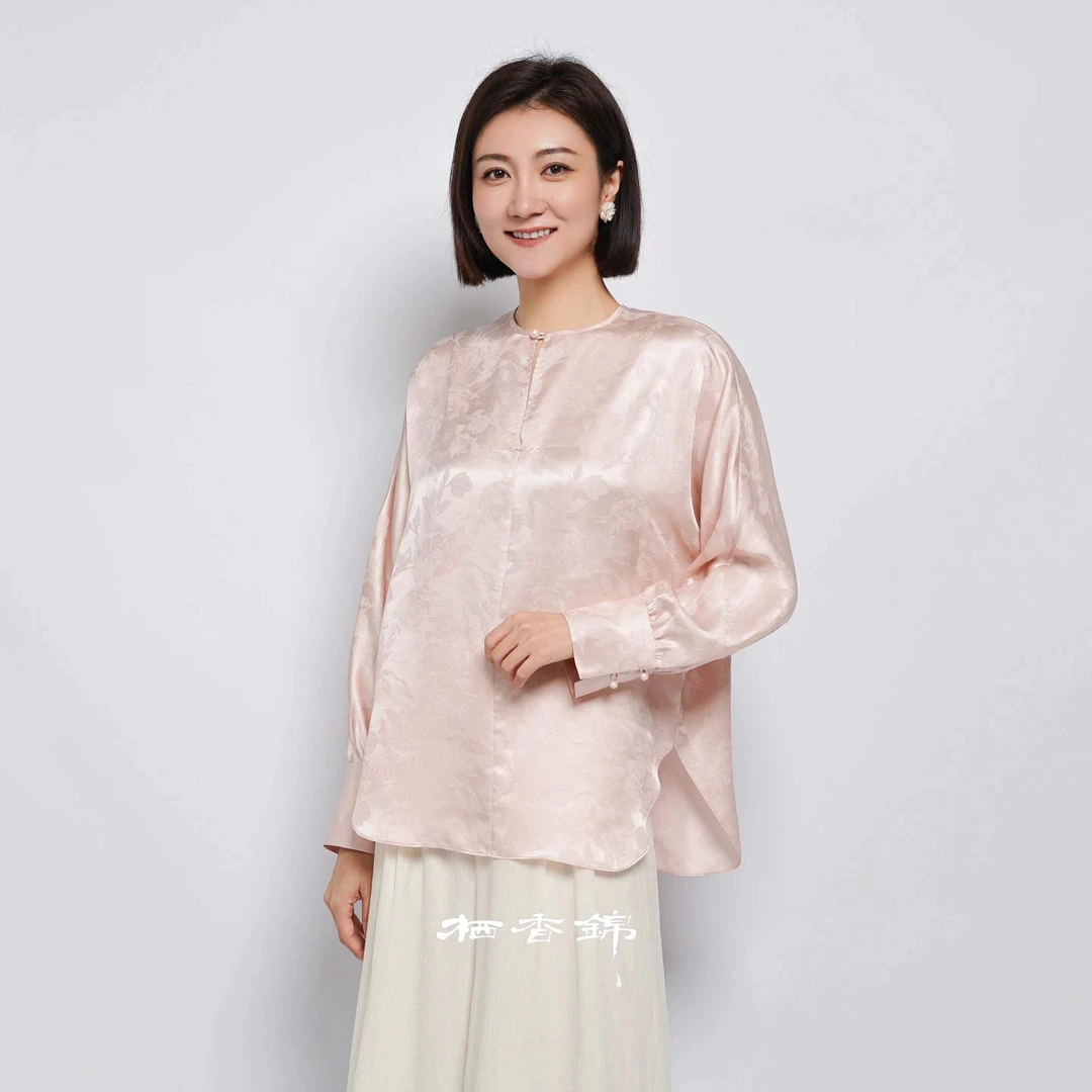 【栖香锦】“粉妆佳人”设计师款 新中式 国风 上衣2店