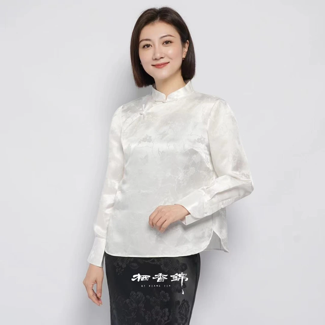 【栖香锦】杭罗 花线春 设计师款 新中式 国风 上衣2店