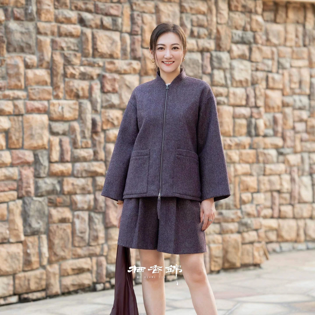 【栖香锦】MOON  羊毛    设计师款   风衣