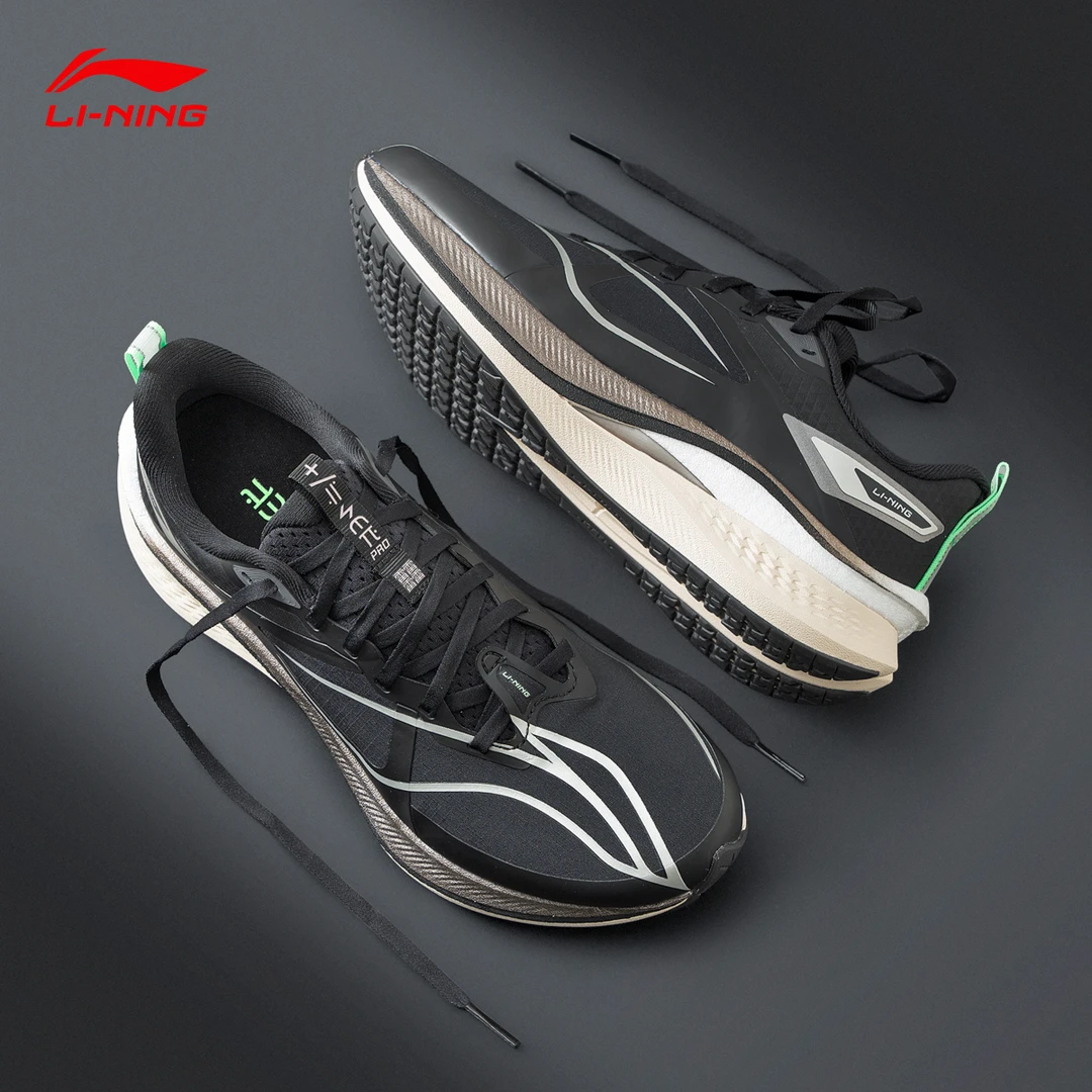 李宁2024新款赤兔7PRO男子反光轻量高回弹竞速运动跑步鞋ARPU007