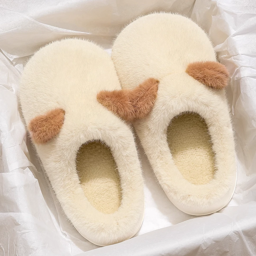 踩屎感棉拖鞋女士秋冬季2025新款室内家居防滑加厚毛绒绒棉鞋女