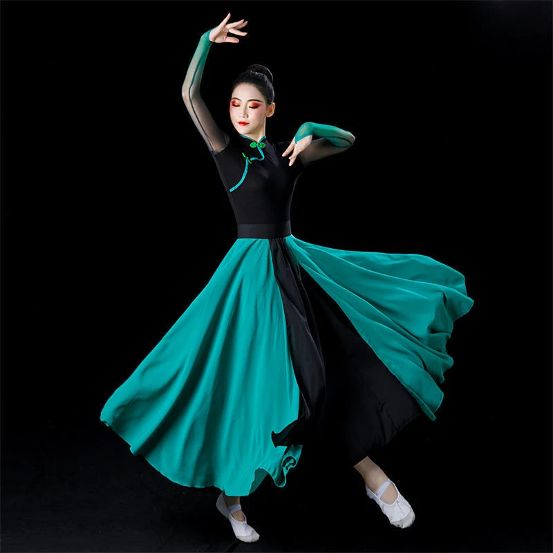 花与影新舞唱首情歌给草原蒙古舞蹈服少数民族艺考演出练习裙套装