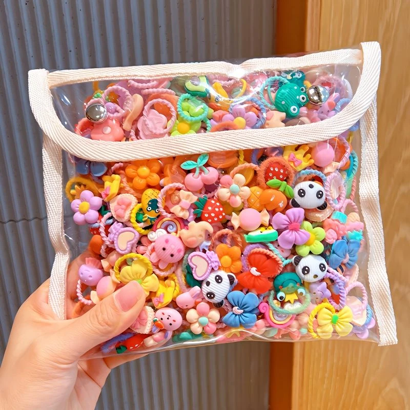 儿童小皮筋儿扎头发可爱宝宝女童小啾啾头绳不伤发扎头小拇指发圈