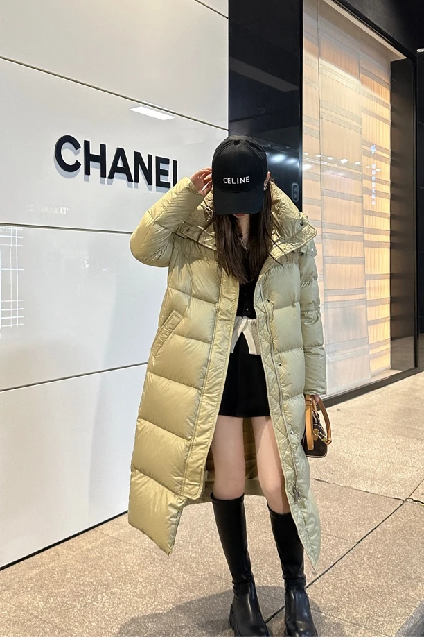 冬季新款过膝休闲长款显瘦保暖羽绒服