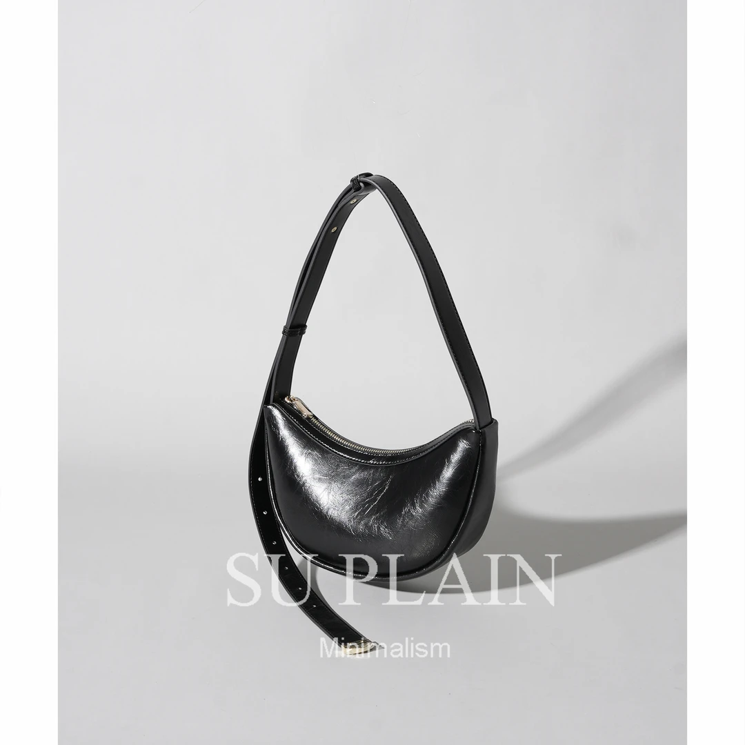 SUPLAIN/SUPLAIN法式腋下包休闲百搭褶皱肩包斜跨时尚女士