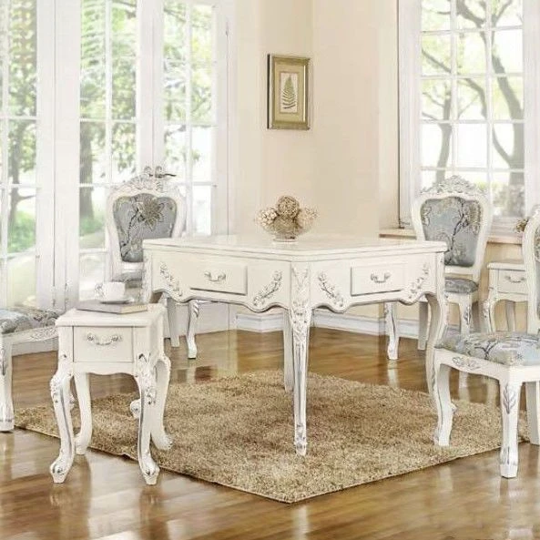 欧式实木全自动新款麻将机静音餐桌两用家用电动麻将桌机麻带椅子