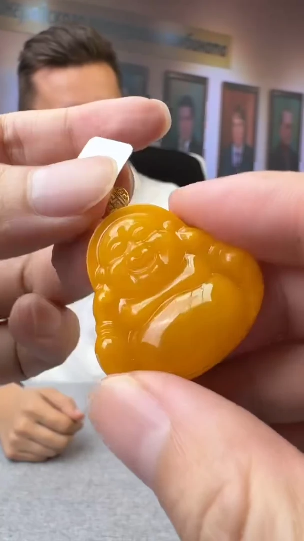 【闪购商品】琥珀颈饰18K金镶嵌291