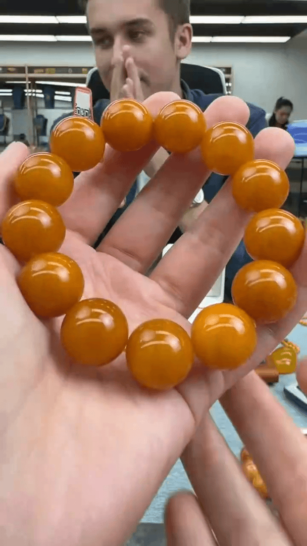 【闪购商品】琥珀手串未镶嵌814秒拍号
