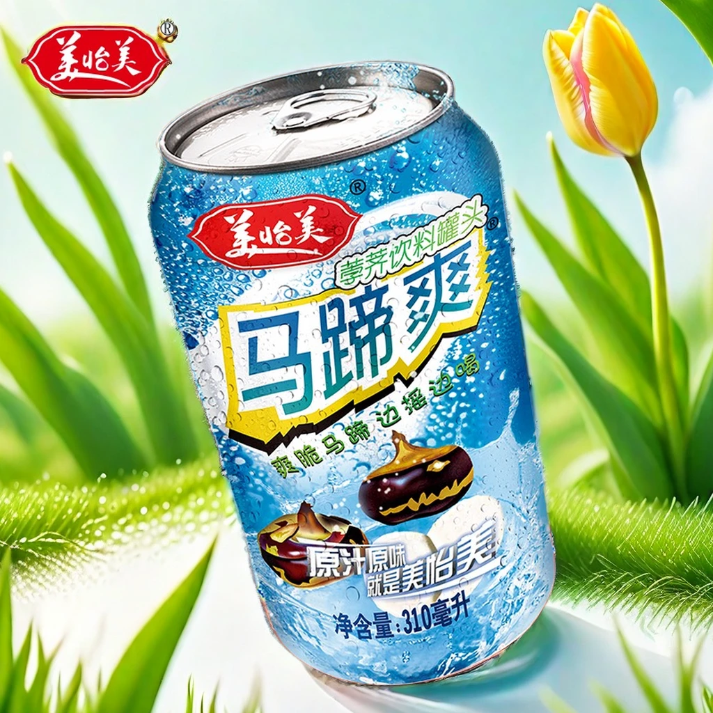 美怡美马蹄爽果汁荸荠饮料消暑清爽高档网红健康果肉整箱批发夏天
