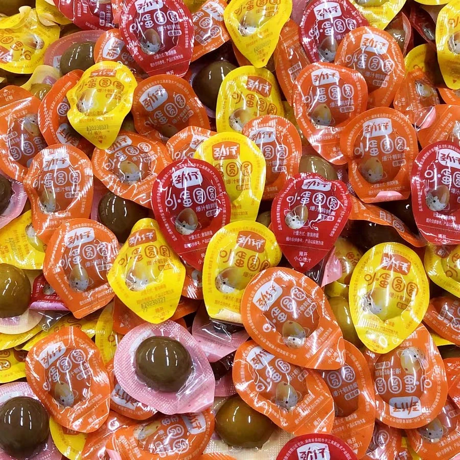 爆汁鹌鹑蛋卤味小包装散装盐焗香辣味卤蛋休闲麻辣小零食营养