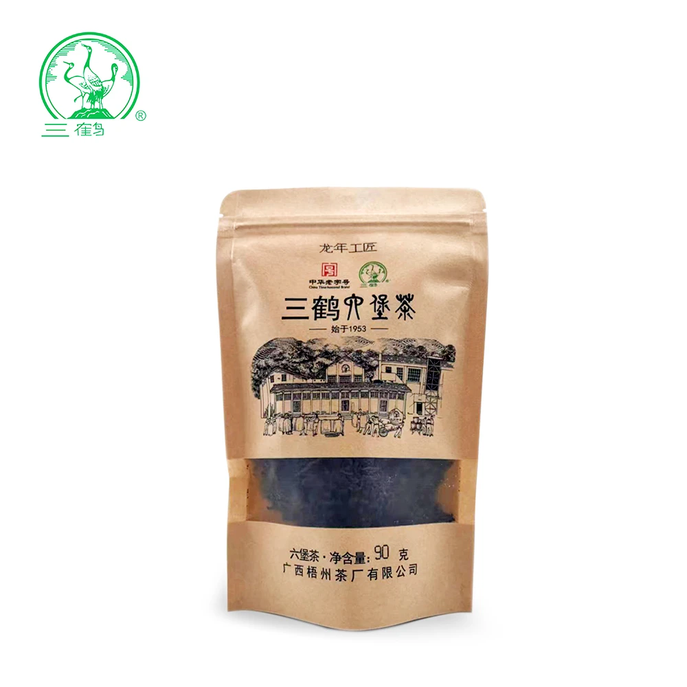 【90克龙年工匠】三鹤六堡茶2021年特级黑茶散茶