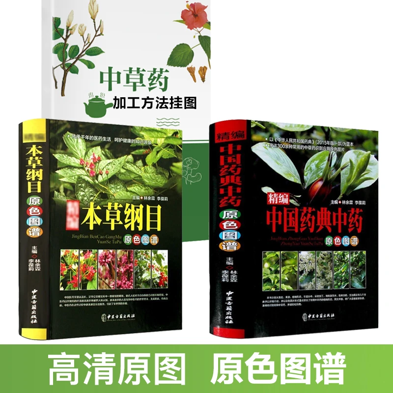 【高清彩图69】精编本草纲目原色图谱，中医李时珍中草药养生书