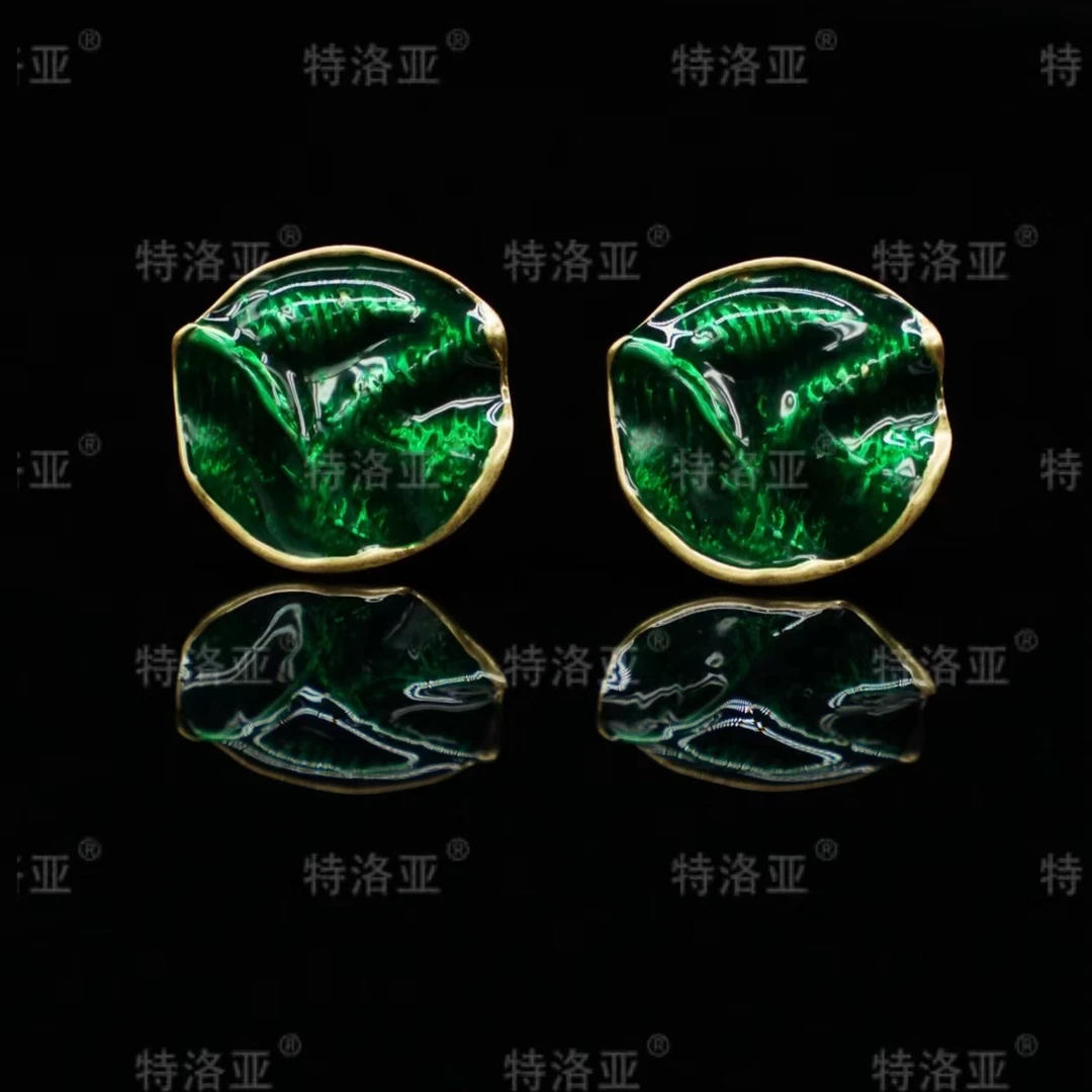 铜合金合成锆石耳饰 气质时尚百搭轻奢小众高端大气精致 W282