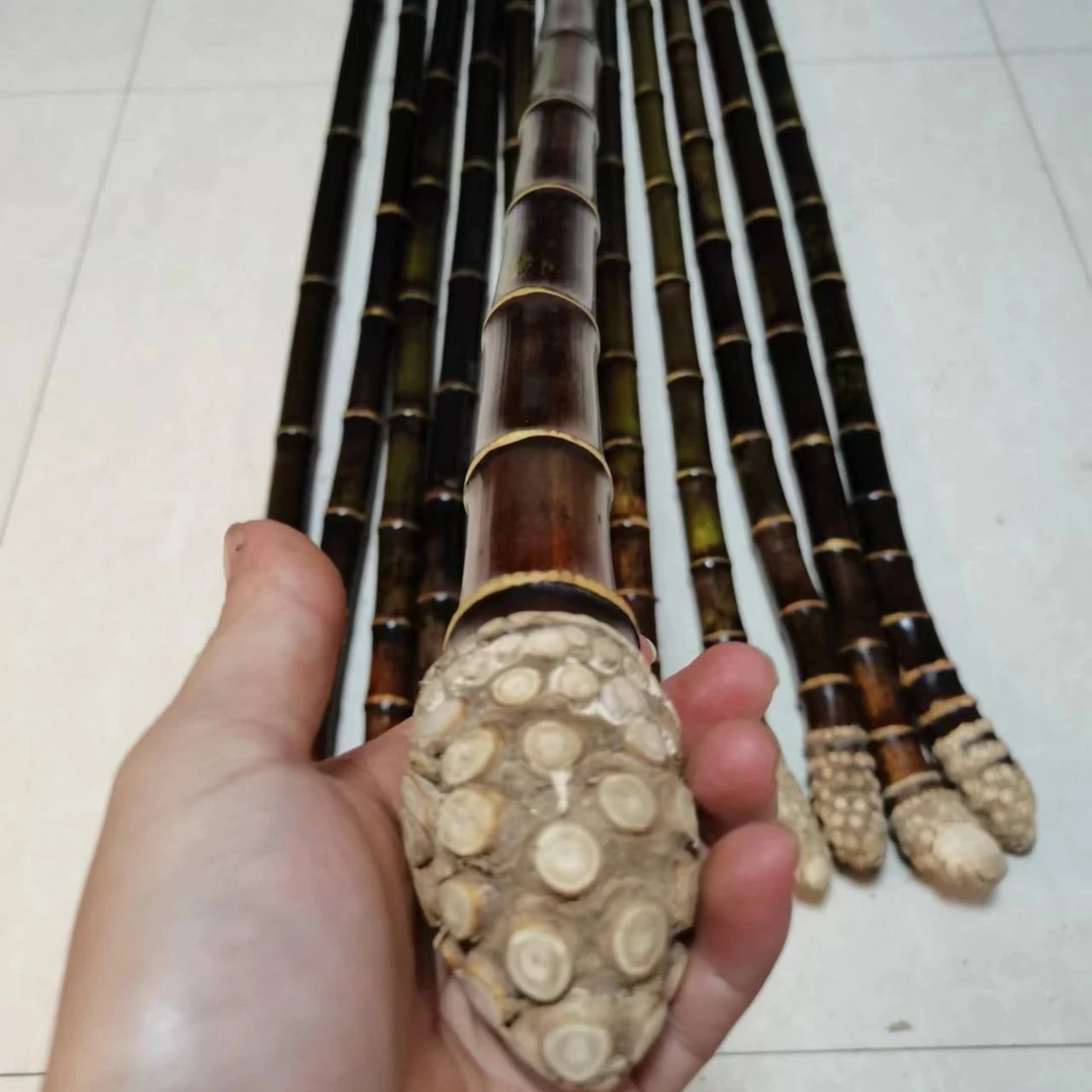 紫竹全根手杖登山杖（长度1米-1.3米）