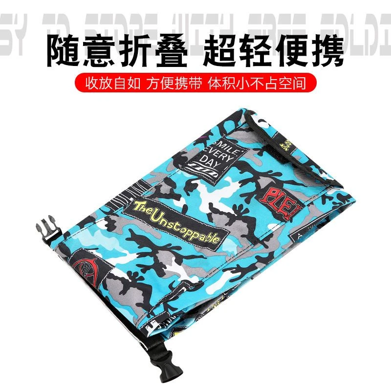 新款软包大容量防水耐磨带侧兜可单肩背随意折叠超轻便携折叠收口