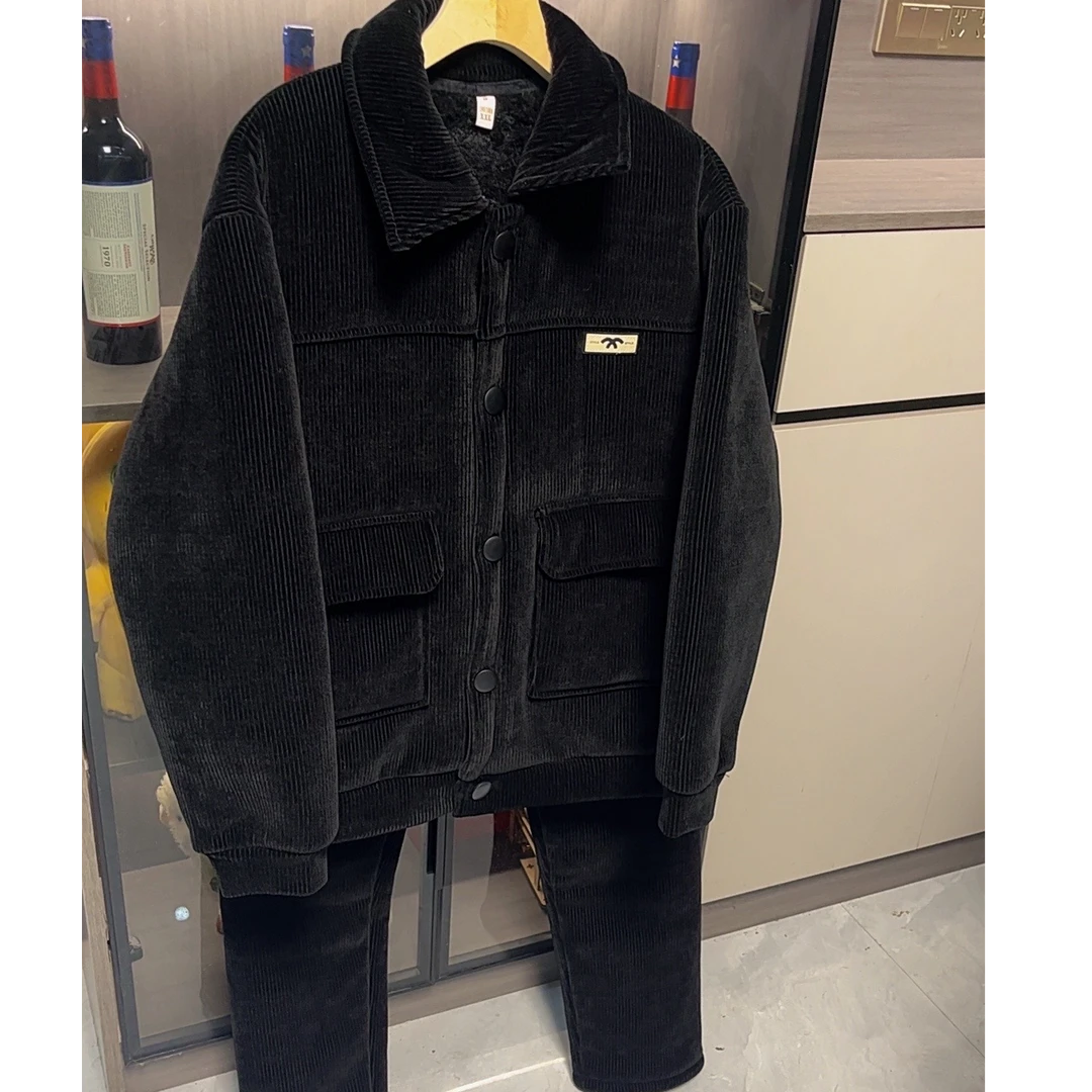 雪尼尔男款加厚睡衣男士