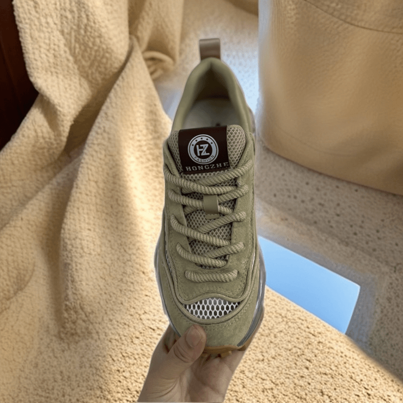 新款夏季透气网面气垫鞋舒适百搭休闲防滑耐磨性能时尚潮流老爹鞋