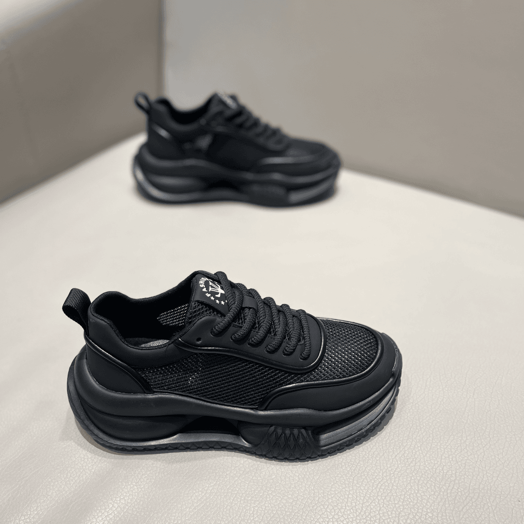 夏季新款透气厚底网面时尚潮流休闲百搭男士运动鞋