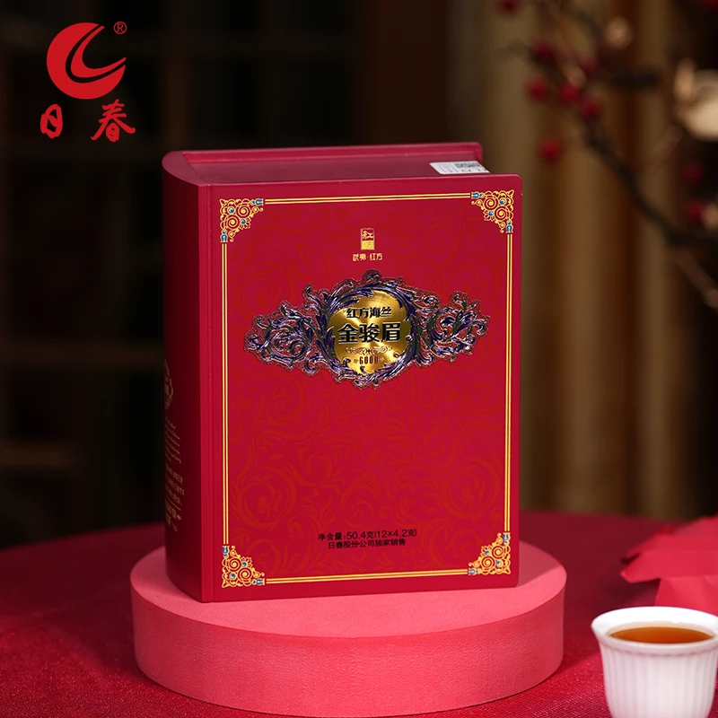 日春茶叶武夷山桐木关红茶【红方金骏眉6000】礼盒装50.4g