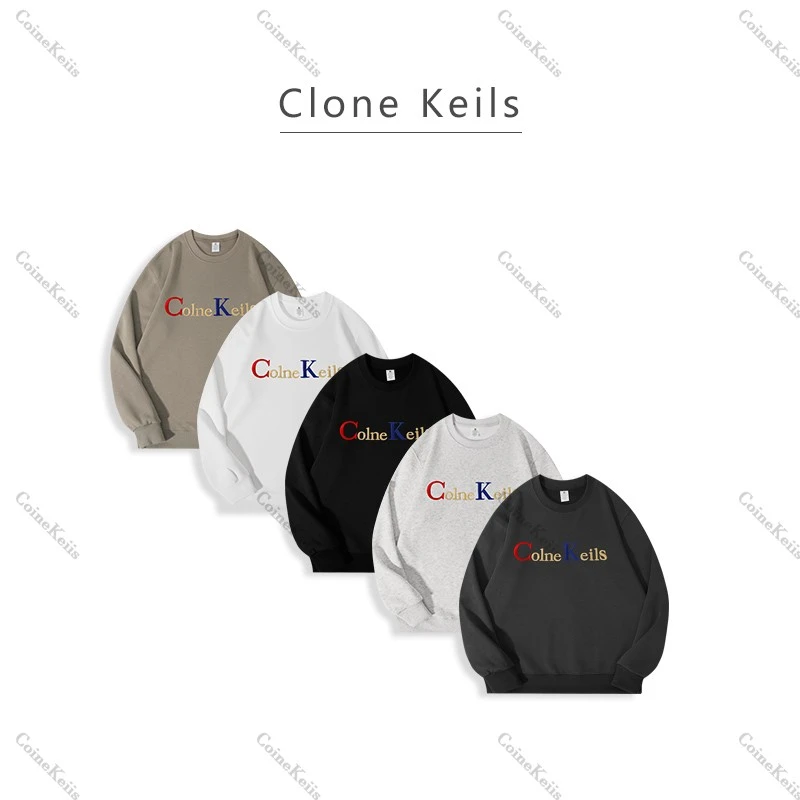 Colne Keils外贸原单百灵达3D刺绣情侣春秋圆领卫衣W3003