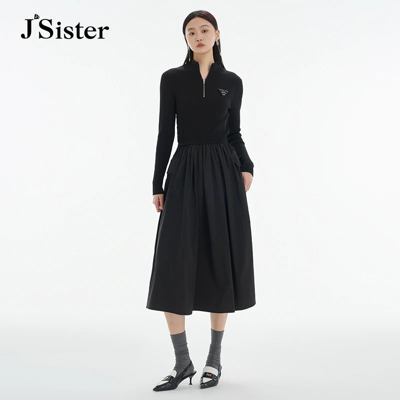 jsister秋冬新款连衣裙 JS女装时尚气质简约大气