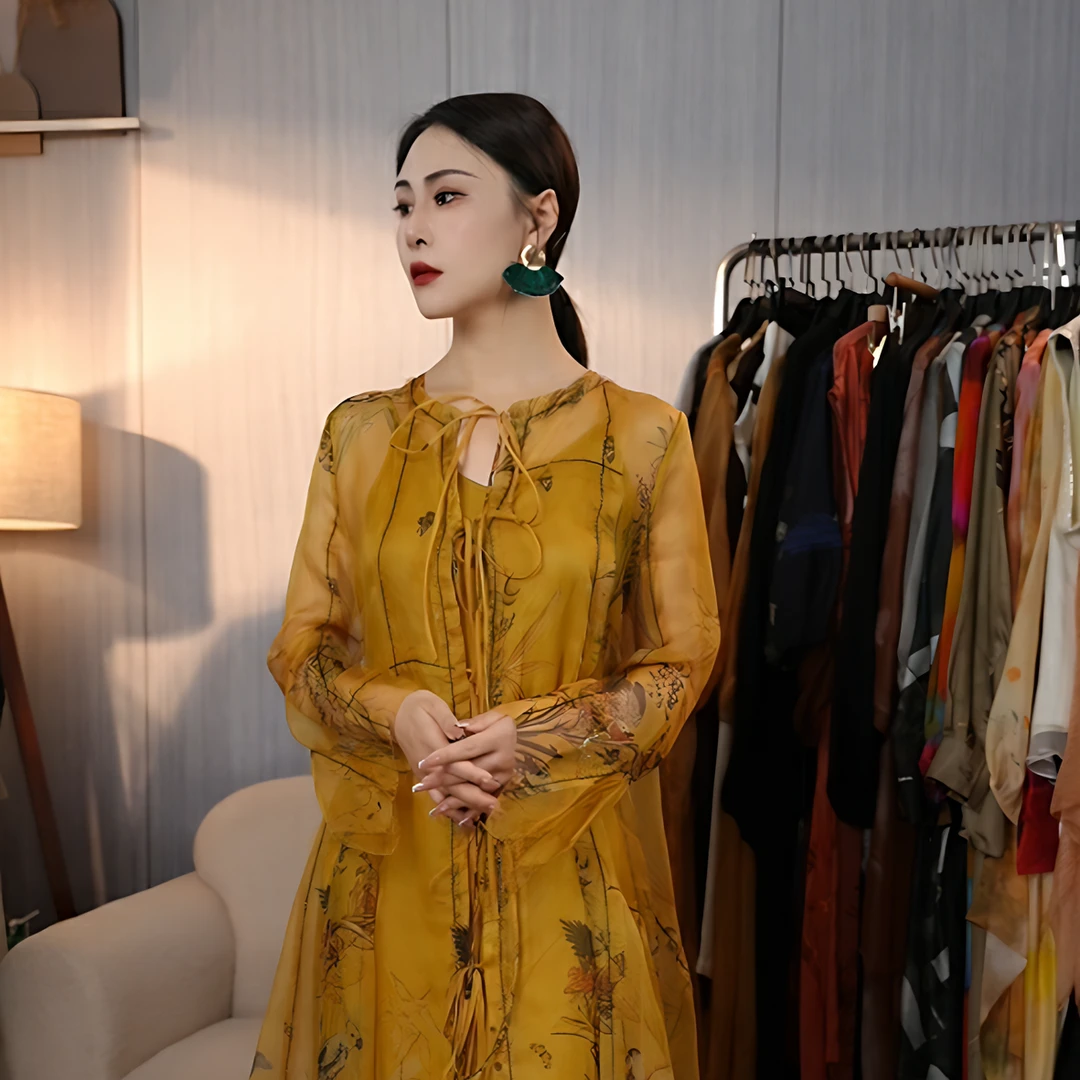 【果子严选】撤柜女装夏季新品女装连衣裙章海燕拙茧晒谷场国风叁