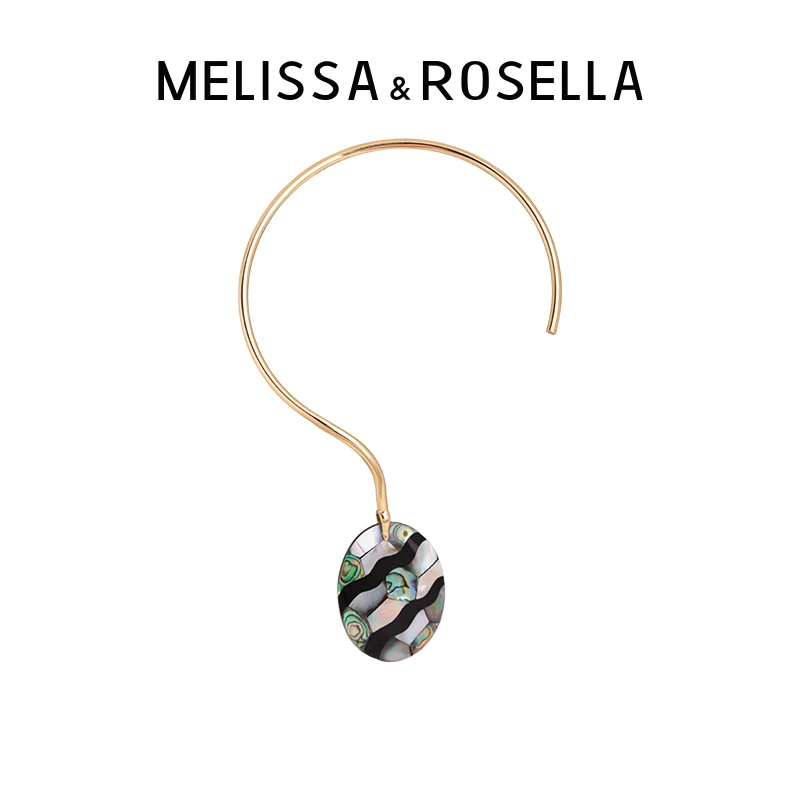 铜合金项链 MELISSA&ROSELLA拼接项圈个性夸张线条锁骨链气质时尚