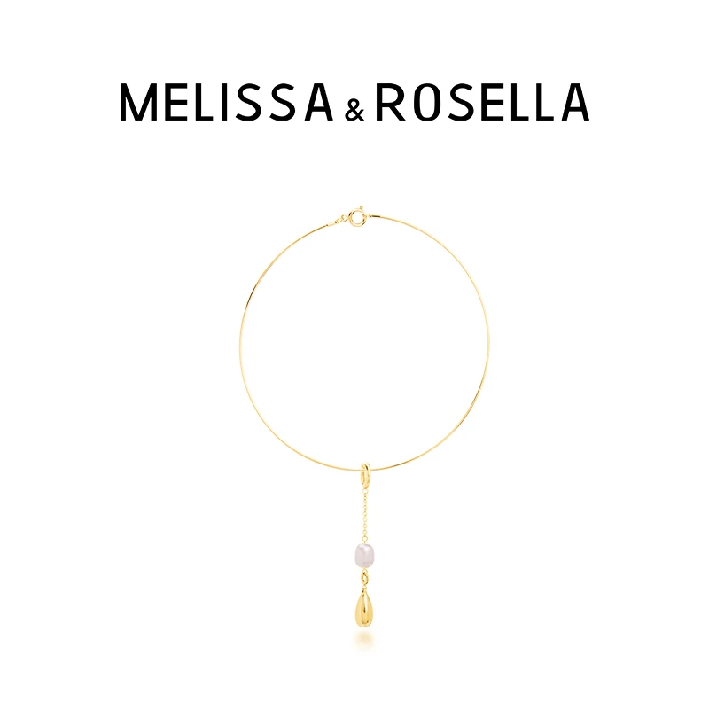 MELISSA&ROSELLA 铜合金项链 轻奢百搭小众简约项圈气质多戴项链