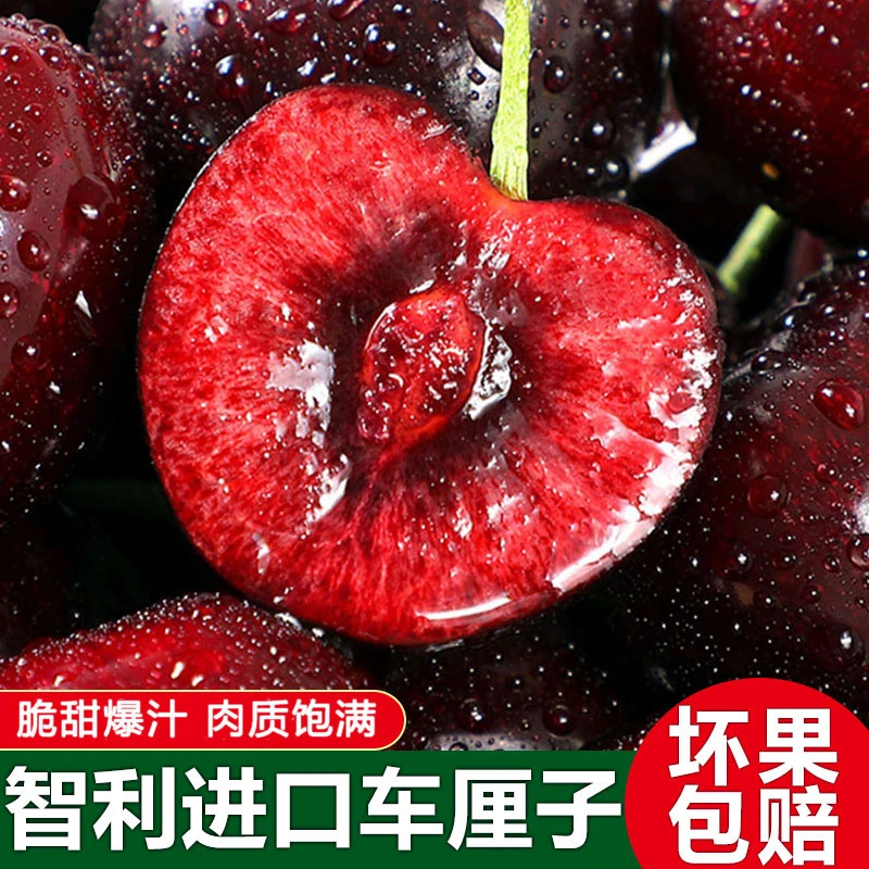 智利进口车厘子2斤/5斤装j-5j级大樱桃应季水果