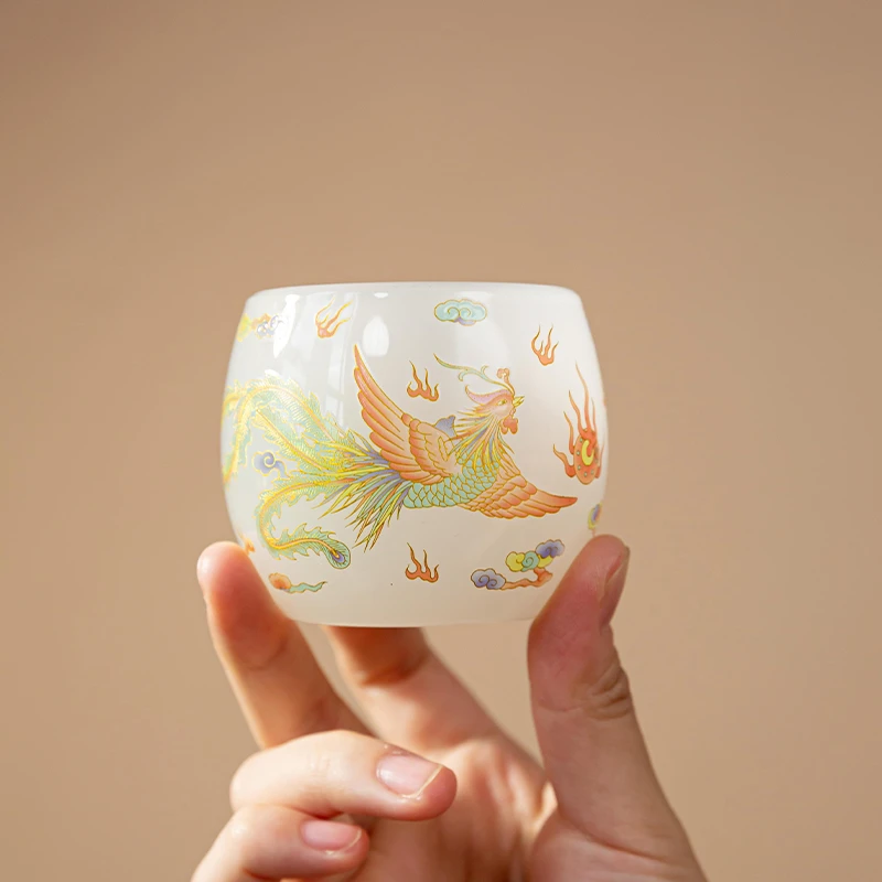 火凤凰琉璃陶瓷主人杯品茗杯精品茶杯茶具03SJ12