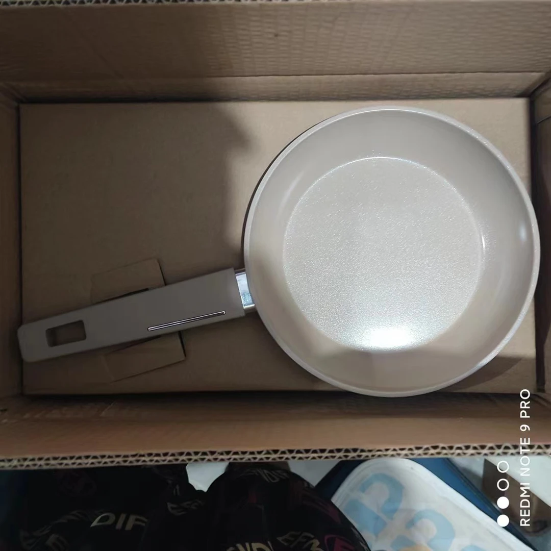 外贸款陶瓷涂层烤盘煎锅两款可选