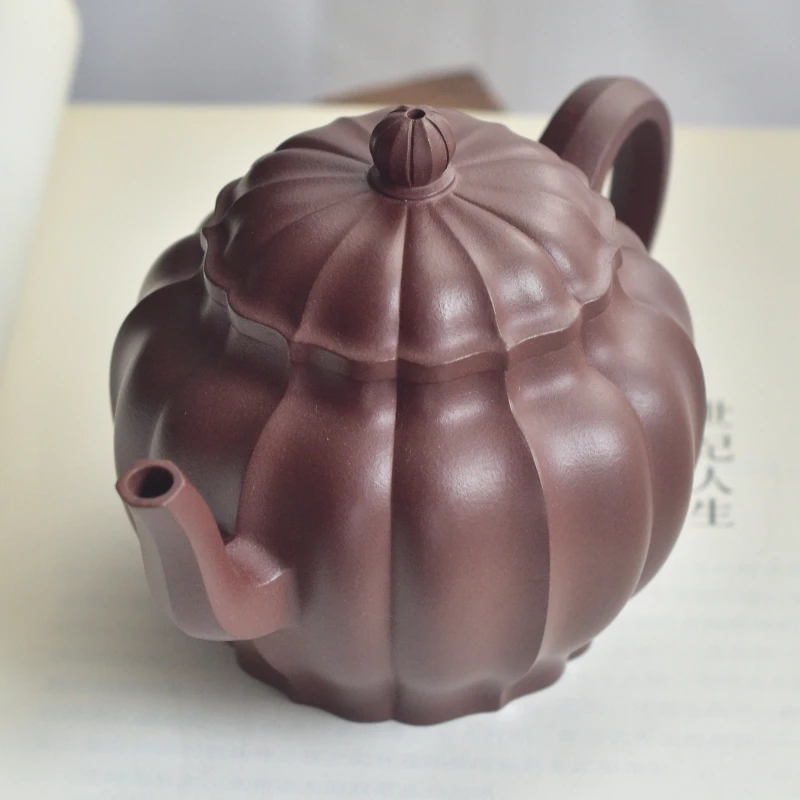 视外155 赵思成 海棠筋纹 底槽清 280cc紫砂壶高端手工茶具自营