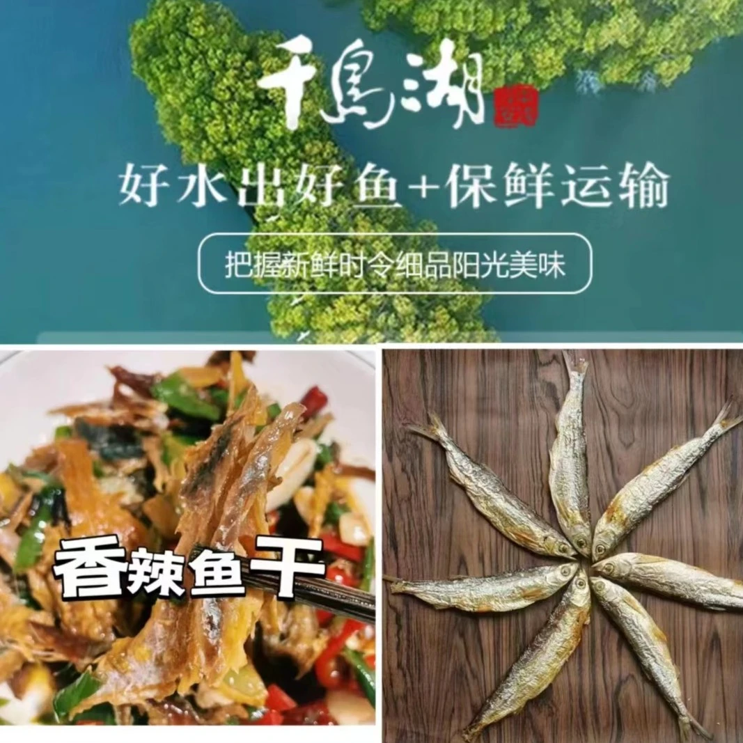 正宗杭州千岛湖农家碳烤白条杂【鱼干】全国包邮到家冷藏食用餐条