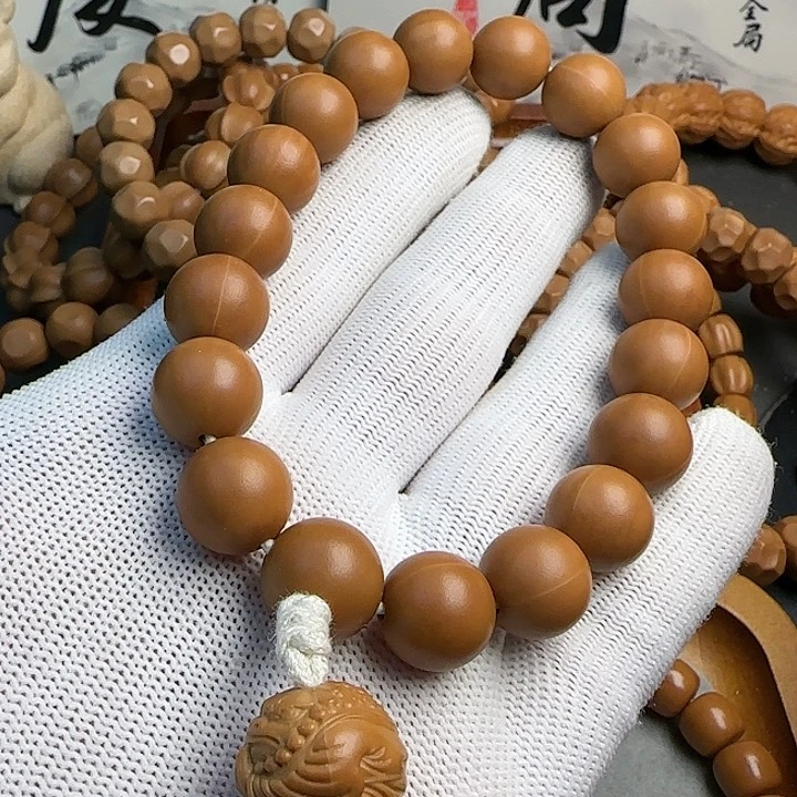 猴头核桃手串龙炎全品哑光大光珠尺寸13