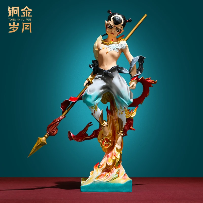 铜金岁月《哪吒》闹海精品黄铜摆件 魔童降世哪吒三太子创意摆件