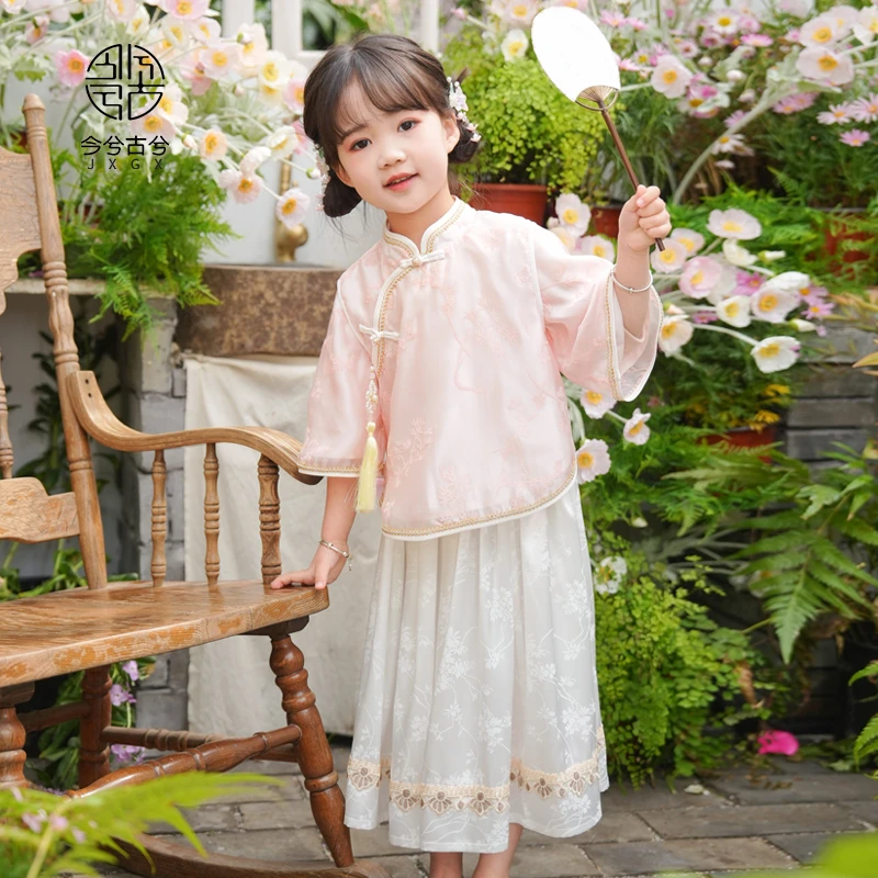 【禾薇】今兮古兮夏季女童古风女孩儿童节公主中国风宝宝复古套装