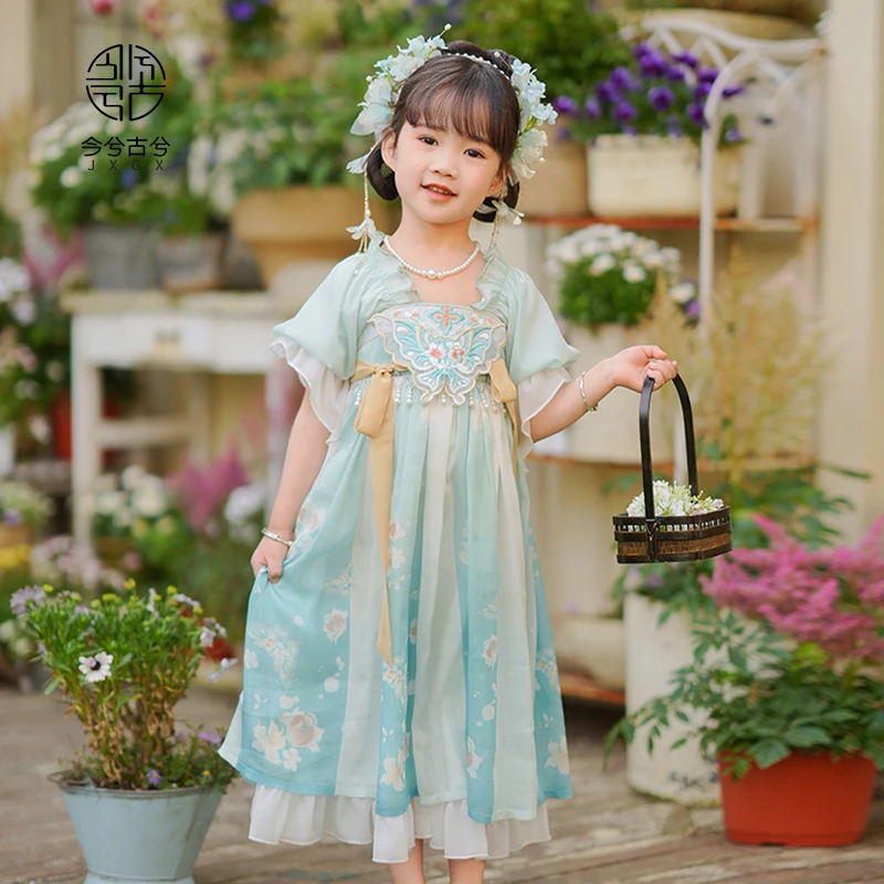 【莺蝶】今兮古兮夏季女童宝宝古风仙女中国风小女孩薄款仙气襦裙