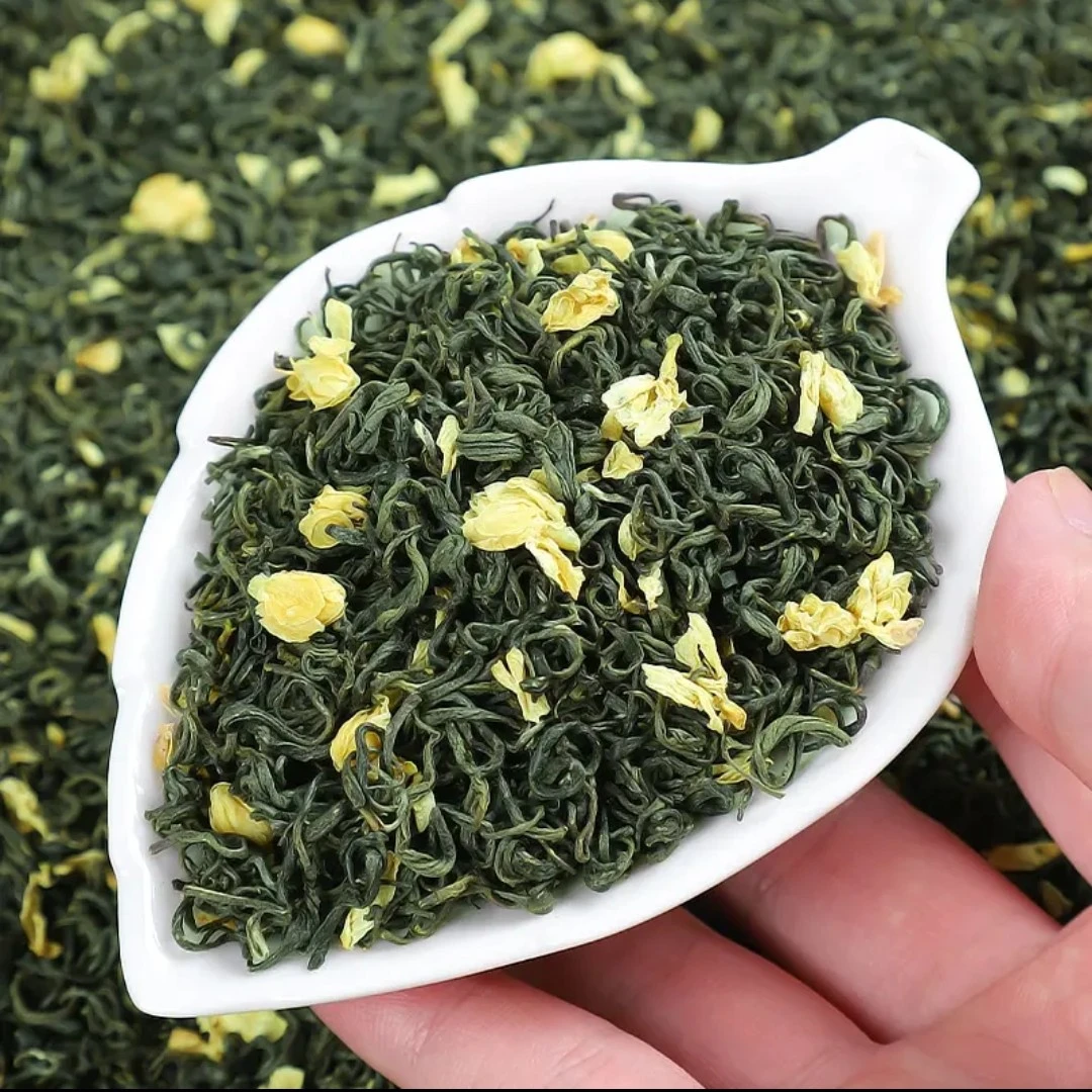 茉莉花毛峰飘雪四川花茶精选工艺香气浓郁滋味浓毛尖茉莉花茶叶