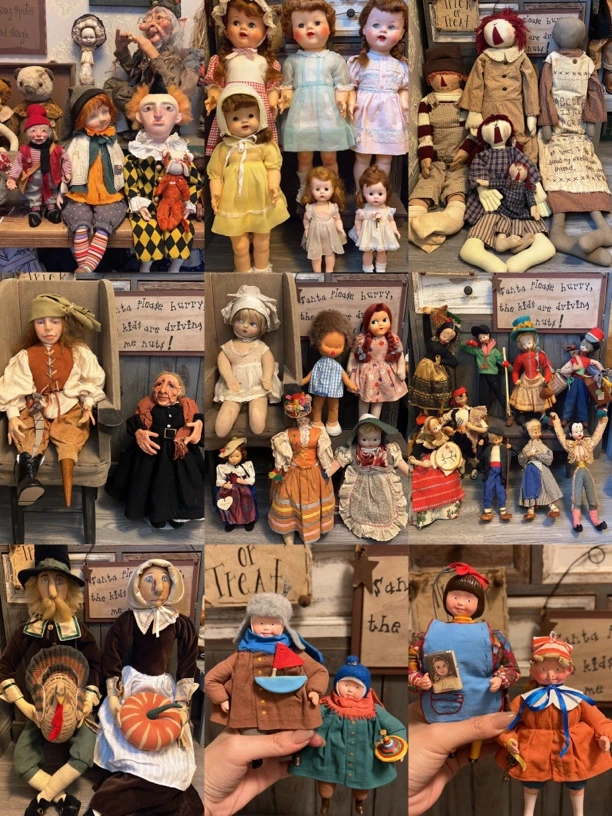 艺术家ooak玩偶 民族娃娃