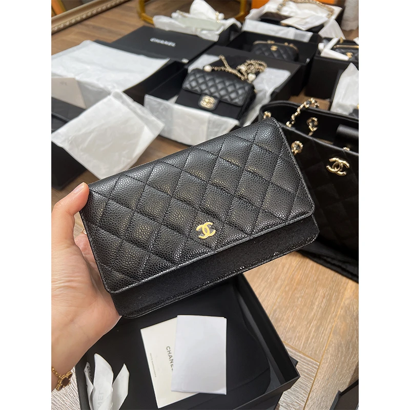 全新未使用 Chanel/香奈儿 澳海贝/woc发财包