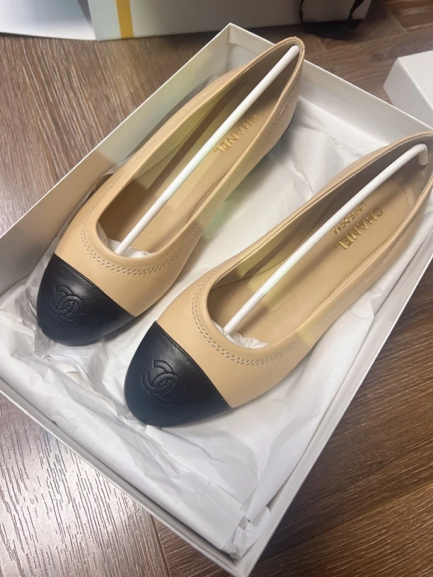 未使用 Chanel/香奈儿 香奈儿 芭蕾舞鞋员工鞋